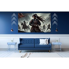 Ti Play Ti-Play Kadın Shogun Sancak Birliği 60 x 90 cm  Modern Samuray Pvc Çerçevesiz Tablo