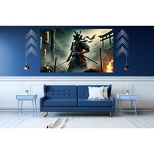 Ti Play Ti-Play Shogun Savaşta 60 x 90 cm  Modern Samuray Pvc Çerçevesiz Tablo