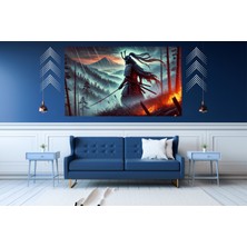 Ti Play Ti-Play Kanlı Kılıç 60 x 90 cm  Modern Samuray Pvc Çerçevesiz Tablo