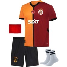 Sinmm Galatasaray Osimhen Sarı-Kırmızı Çocuk Forma (Çorap+Bileklik Hediyeli)