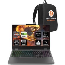 Lenovo Loq Aı Amd Ryzen 7 8845HS 48GB 4tb SSD RTX4060/8GB 115W 15.6" Fhd 144Hz Fdos Taşınabilir Bilgisayar & Per4 Çanta 83DX00B1TRP330