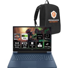 Hp Victus 16 Amd Ryzen 7 8845HS 96GB 4tb SSD RTX4050/6GB 16.1" Fhd 144Hz W11H Taşınabilir Bilgisayar & Per4 Çanta 9Z795EAPN380