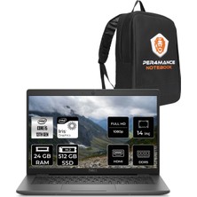 Dell Latitude 3450 i5 1335U Notebook 24GB RAM 512GB SSD 14" FHD FreeDOS + Per4 Çanta N006L345014UP312