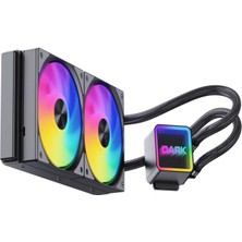 Dark AquaForce W247 240mm 2x12cm ARGB LED Fan + Pompa Intel & AMD Uyumlu Sıvı Soğutma Sistemi (DKCCW247)