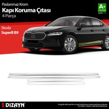 Life Tuning S-Dizayn Skoda Superb B9 Krom Kapı Koruma Çıtası 2024 Üzeri A+ Kalite