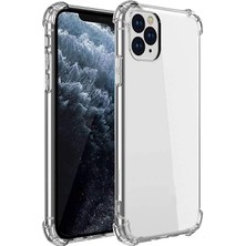 Kzy Apple iPhone 11 Pro Kapak Kamera Bölümü Açık Airbag Antishock Köşe Korumalı Şeffaf Silikon Kılıf