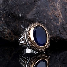 Tesbih Sepetim Zirkon Taşlı Model 925 Ayar Gümüş Erkek Yüzük