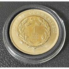 Gündüz Ticaret Bimetal Ankara Kedisi Çil Hatıra Para 2015 Yılı Kapsül Içinde Görseldeki Ürün