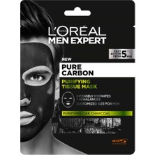 L'oreal Paris Men Expert Saf Kömür Arındırıcı Doku Maskesi 30G