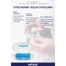 Veturel Kedi Parmak Fırça Kedi Silikon Diş Fırçası Diş Eti Plak Tartar Yumuşak Hijyenik Saklama Kutulu 2li