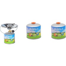 Nurgaz Olympos K.ocak + 450 gr 2'li Kartuş Set
