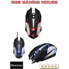 Dex Gaming Oyun Mouse Renk Değiştiren Işıklı Profesyonel Mouse E-Sport Işıklı Oyuncu Faresi Profesyonel