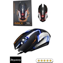 Dex Gaming Oyun Mouse Renk Değiştiren Işıklı Profesyonel Mouse E-Sport Işıklı Oyuncu Faresi Profesyonel