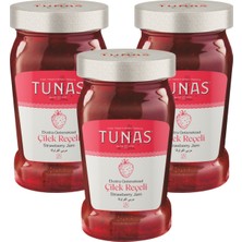 Tunas Çilek Reçeli 380 gr Cam x 3 Adet