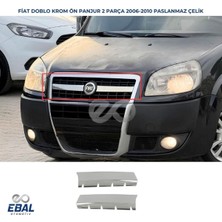 Ebal Oto Fiat Doblo Krom Ön Panjur 2 Prç. 2006-2010 Arası P. Çelik