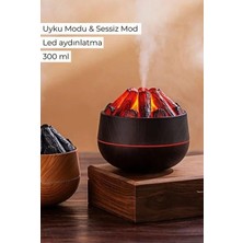 Ultrasonik Hava Nemlendirici Aroma Difüzörü LED Işıklı 300ML Buhar Makinesi