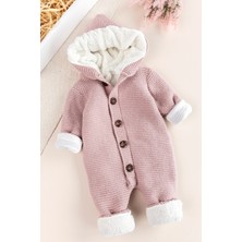 Babymod Triko Örme Welsoft Astarlı Kapüşonlu Kışlık Bebek Tulum