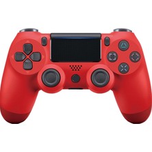 Premium Ps4 Oyun Kolu Kablolu&kablosuz Kırmızı Bluetoothlu Bilgisayar Uyumlu Kol Gamepad Joystick