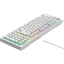 Everest Kb-98 Sessiz Rainbow Q Türkçe Klavye Membrane Oyuncu Klavyesi Gaming Klavye