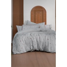 Sarev Plana Gri %100 Pamuk Mood Comfort Çift Kişilik Nevresim Takımı