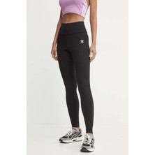 adidas Essentials Yüksek Belli Kalın Siyah Tayt