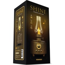 Powerway Shine USB Girişli Otantik Gece Lambası Taşınabilir Nostalji Bluetooth Hoparlör