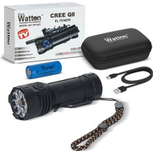 Watton Cree Q8- Xqg 8+1 LED  Şarjlı El Feneri WT-623