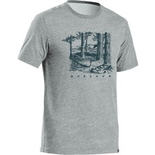 Quechua Erkek Outdoor Tişört - Gri - NH100