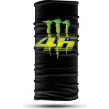 Monster Vr 46 Motorcu Boyunlugu Unisex Bandana Motosiklet Bandana Boyunluk Kadın Erkek Boyunluk Headwear BDK925