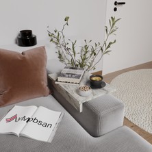 Aymobsan Boston Kol Üstü Sehpa, Koltuk Yanı Sehpa, Ayarlanabilir Tepsi, Dekoratif  Koltuk Sehpası 29 cm