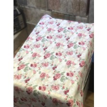 BHT Leke Tutmaz 140 x 140 cm Raşel Biyeli Masa Örtüsü Pudra Gül
