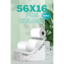 Analitik Form Matbaacılık 56x16 Termal Pos Rulo Yeni Nesil Yazarkasa Rulosu 1 Paket 50 Adet