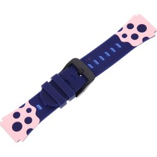 Forzacase Tcl Movetime MT46X Akıllı Çocuk Saat ile Uyumlu Çift Renk Şık Silikon Kordon Kayış - FC891