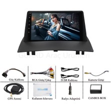 Renault Megane 2 (2004-2014 Yıl)  Android Sürüm 13 Multimedya Kablosuz Carplay Navigasyon 9 Inç Erkran Çerçeveli ve Arka Görüş Kameralı 4G Ram 32GB Hafıza