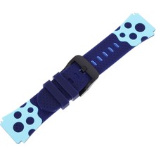 Forzacase Tcl Movetime MT46X Akıllı Çocuk Saat ile Uyumlu Çift Renk Şık Silikon Kordon Kayış - FC891