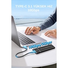 Rw-M2 Usb-Type-C 3.1 Nvme M-Key Pcı M.2 10 Gbps Taşınabilir SSD Hard Disk Kutusu