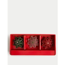 Marks & Spencer 3'lü Keçe Boncuklu Yıldız Tasarımlı Süs