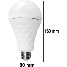 ŞANLED Şarjlı Akülü 30W Beyaz Işık LED Ampul-1 Adet
