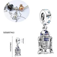 Hector Co Jewellery Star Wars R2 - D2 Droid Charm 925 Ayar Gümüş