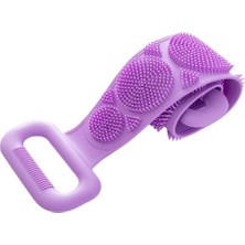 Go İthalat 70 cm Çift Taraflı Sırt Kesesi -Silikon Duş Kesesi - Peeling Banyo Kesesi (4835)