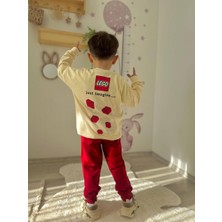 Sacro Kids Oyuncak Baskılı Eşofman-Sweatshirt 2 Iplik Mevsimlik Erkek Çocuk Takım