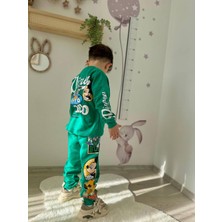 Sacro Kids Disney Desenli Eşofman-Sweatshirt 2 Iplik Mevsimlik Erkek Çocuk Takım