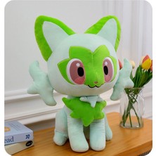 Sprigatito Pokemon Peluş Oyuncak 35CM Sevimli Uyku Arkadaşı Peluş Anime Kedi Peluş