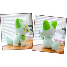 Sprigatito Pokemon Peluş Oyuncak 35CM Sevimli Uyku Arkadaşı Peluş Anime Kedi Peluş