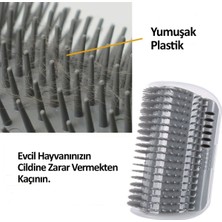 Go İthalat Pratik Kedi Tüyü Kaşıma ve Tarama Aparatı Duvara Monte Kaşıma Aleti (4835)