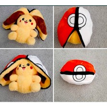 Pokemon Pikachu Peluş Oyuncak Hediyelik Sürpriz Peluş 40CM Uyku Arkadaşı Fermuarlı