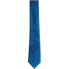 ElifEbru Exclusive Handicrafts Ebru Sanatı  Saten Kumaş  Erkek Lacivert Kravat Sakr 153