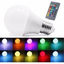 Nisaca 9 W Rgb LED Ampul Çok Renkli ( Dim Edilebilir ) E 27 Duylu Uzaktan Kumandalı