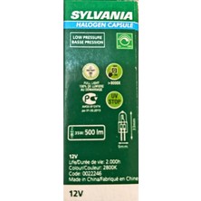 Sylvania 35 Watt // 12 Volt Halojen Kapsül Ampul-Sarı Işık