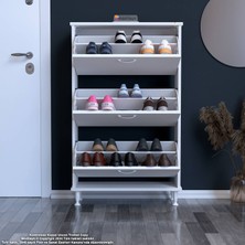 Varbi 3 Düşer Kapaklı Ayaklı Ayakkabılık (52CM)